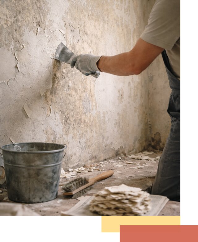 Удаление старой краски со стен в Щелково качественно и быстро