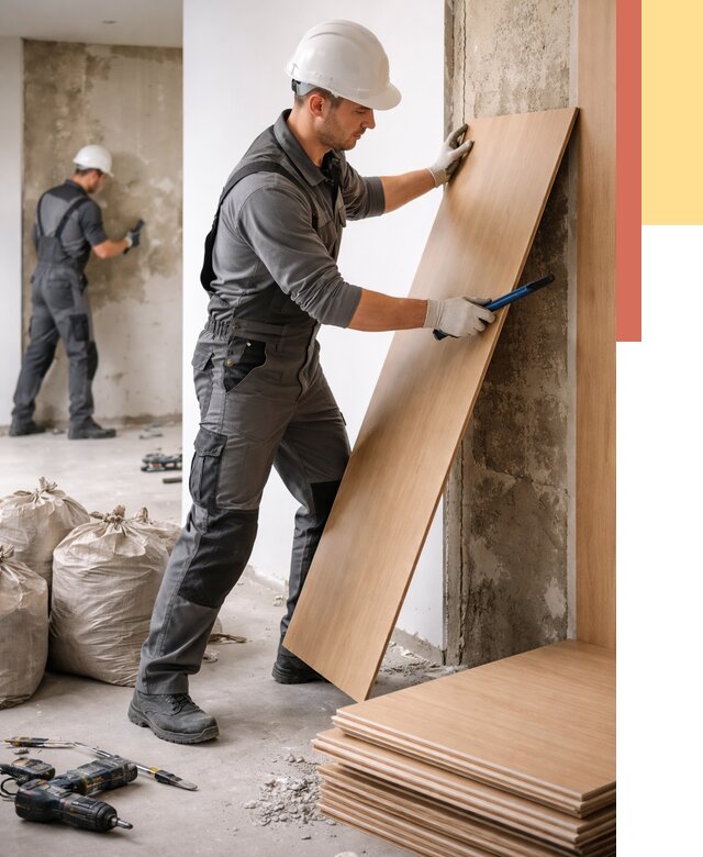 Демонтаж стеновых панелей в Щелково от 3641 руб. за м² быстро и недорого | ОТДЕЛОЧНИК-Щлк