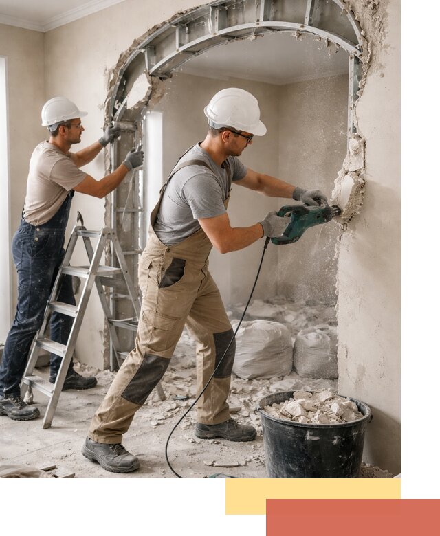 Демонтаж гипсокартонной арки в Щелково быстро и аккуратно