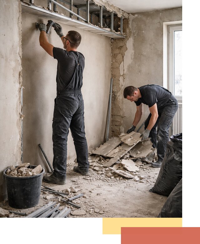 Демонтаж короба из гипсокартона в Щелково быстро и аккуратно