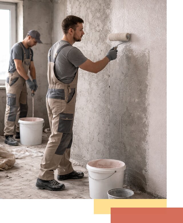 Нанесение бетоноконтакта на стены в Щелково для последующей отделки