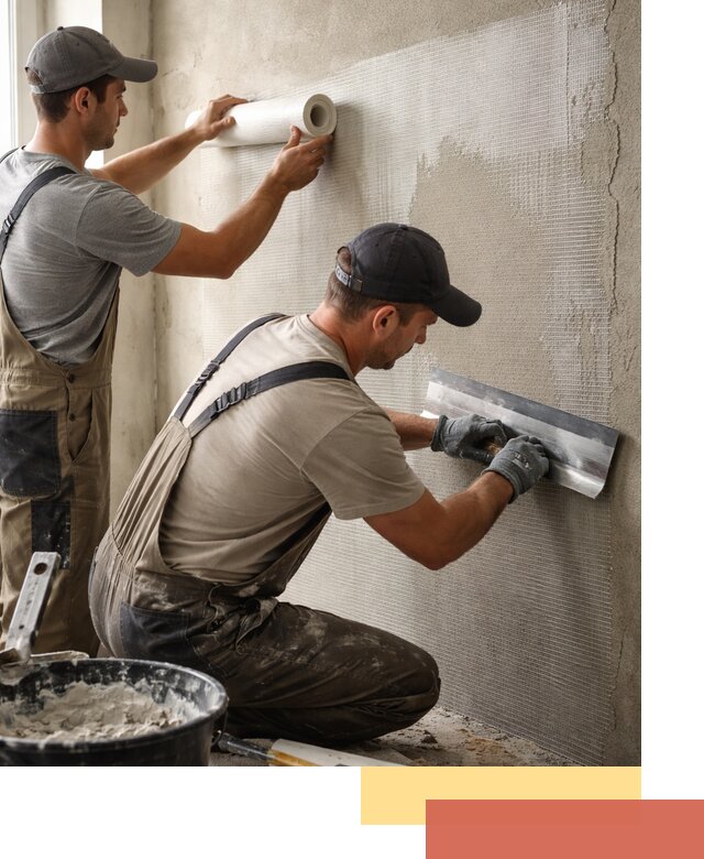 Армирование стен стеклосеткой в Щелково для прочной отделки