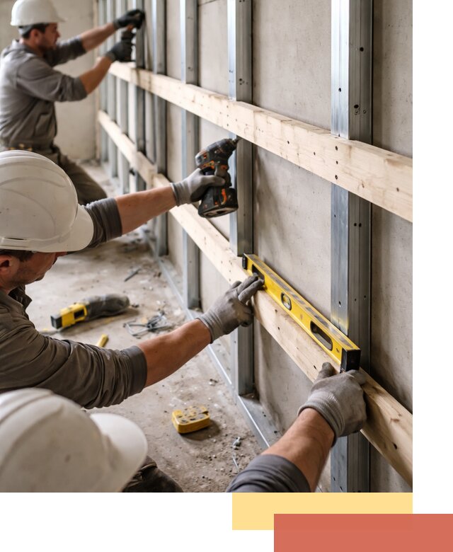 Устройство обрешетки под панели в Щелково