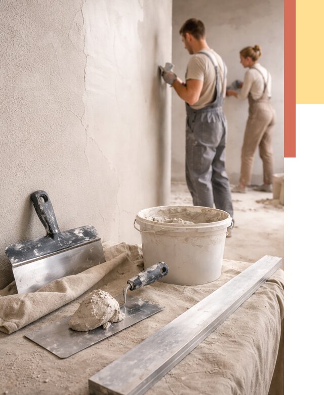 Штукатурка стен гипсовая в Щелково от 4681 руб/м2 — быстро и недорого | ОТДЕЛОЧНИК-Щлк