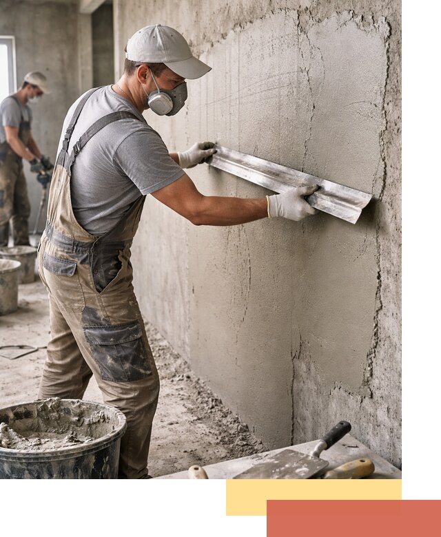 Штукатурка бетонных стен в Щелково качественно и долговечно