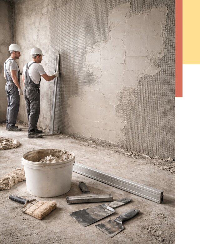 Штукатурка стен по сетке в Щелково от 5722 руб./м2 — быстро и недорого | ОТДЕЛОЧНИК-Щлк