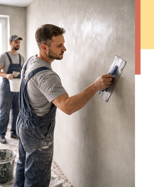 Глянцевание штукатурки стен в Щелково от 7802 руб. — услуги и затирка | ОТДЕЛОЧНИК-Щлк