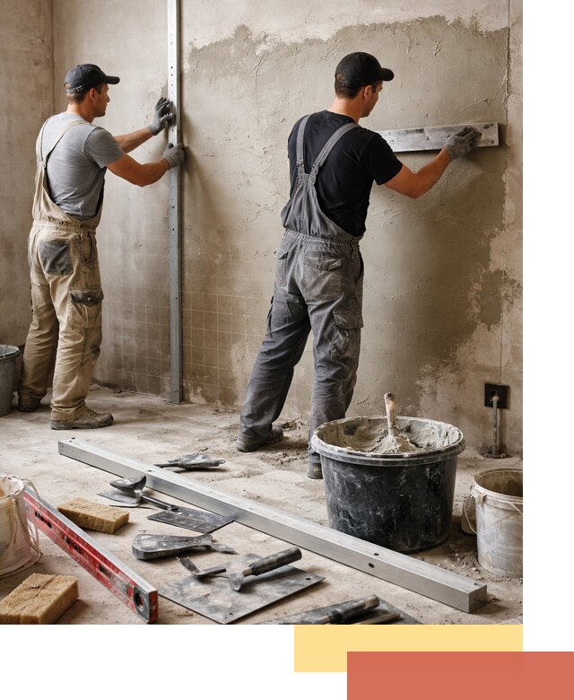 Профессиональная штукатурка стен под плитку в Щелково
