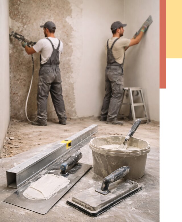 Штукатурка стен под обои в Щелково от 4681 руб./м2 — выравнивание под обои | ОТДЕЛОЧНИК-Щлк