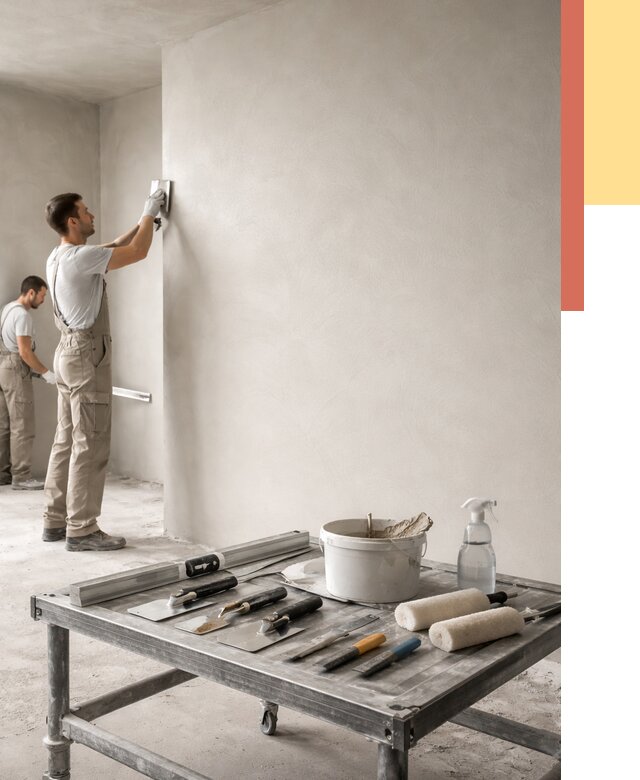 Штукатурка стен под покраску в Щелково от 4681 руб./м² — качественно и недорого | ОТДЕЛОЧНИК-Щлк