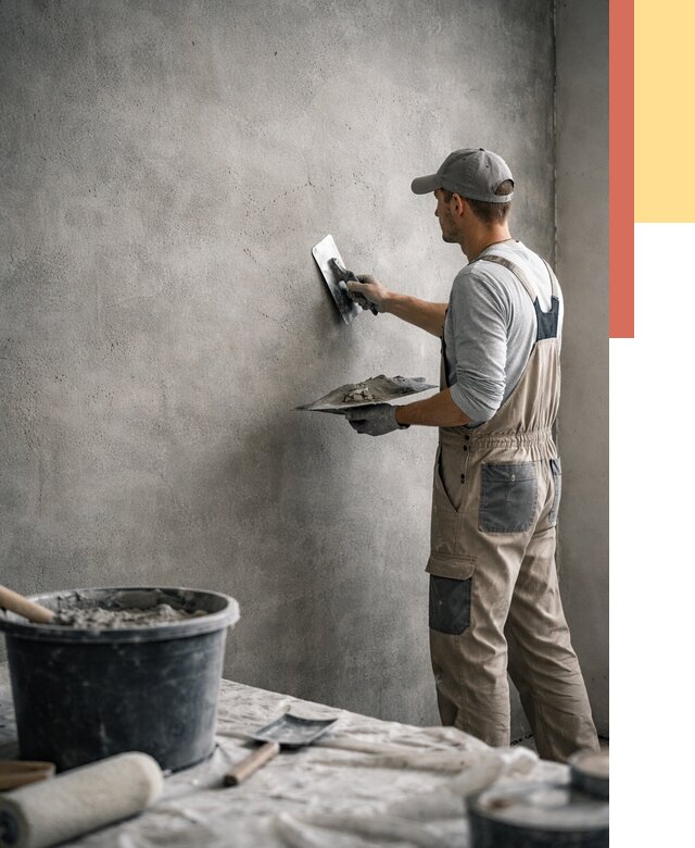 Декоративная штукатурка под бетон в Щелково от 2601 руб./м² — нанесение под ключ | ОТДЕЛОЧНИК-Щлк