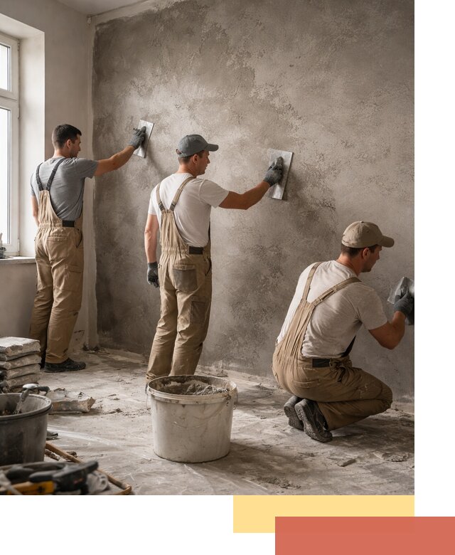 Декоративная штукатурка под бетон в Щелково для стен и потолков