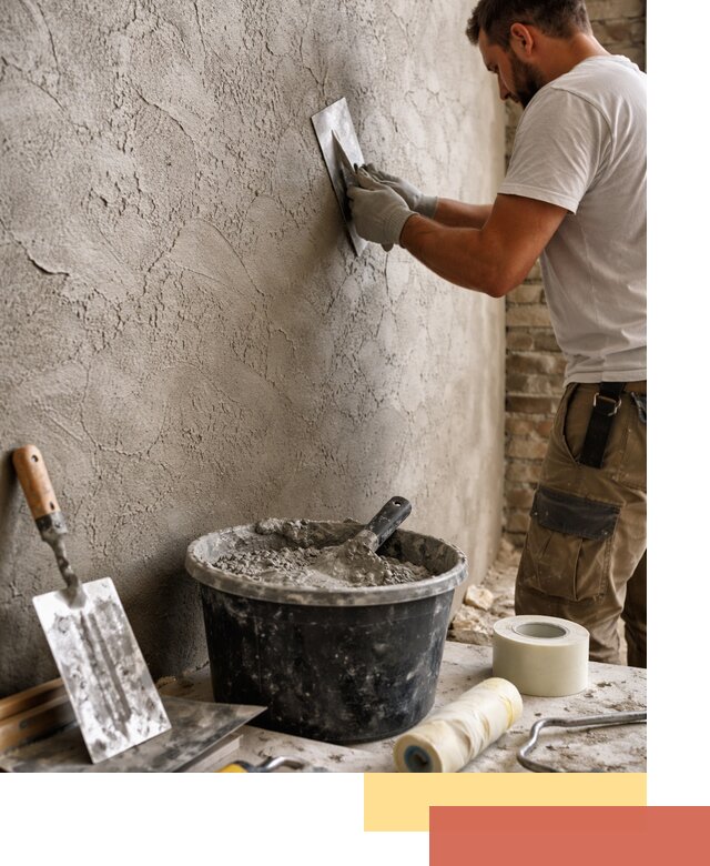 Декоративная штукатурка лофт в Щелково — отделка стен и потолков