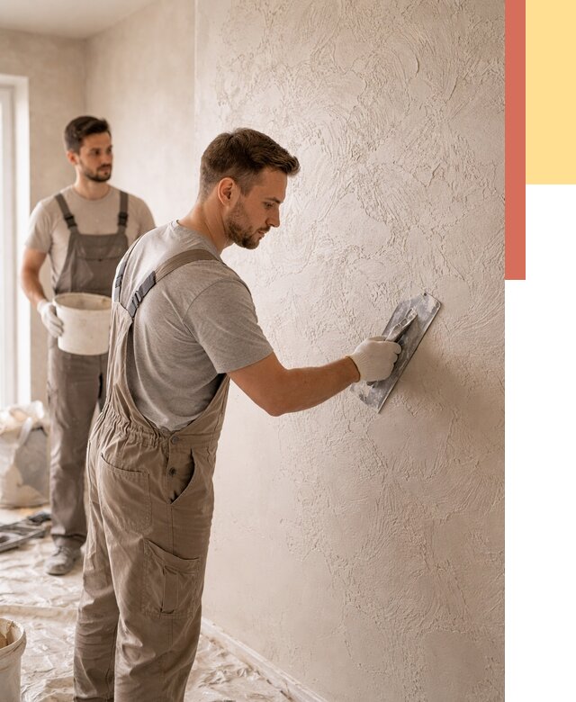 Фактурная штукатурка стен в Щелково от 4369 руб./м² — заказать под ключ | ОТДЕЛОЧНИК-Щлк