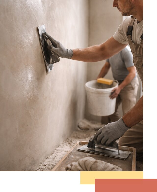 Нанесение марокканской штукатурки таделакт в Щелково