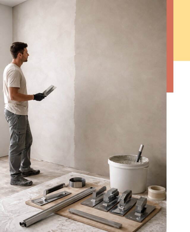 Нанесение микроцемента на стены в Щелково от 3329 руб./м2 под ключ | ОТДЕЛОЧНИК-Щлк