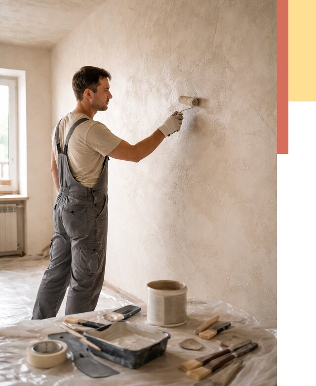 Нанесение лессирующей краски по декоративке в Щелково от 1821 руб. | ОТДЕЛОЧНИК-Щлк