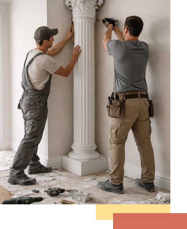 Установка декоративных колонн в Щелково под ключ