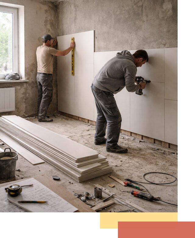 Монтаж ПВХ панелей на стены в Щелково качественно и быстро