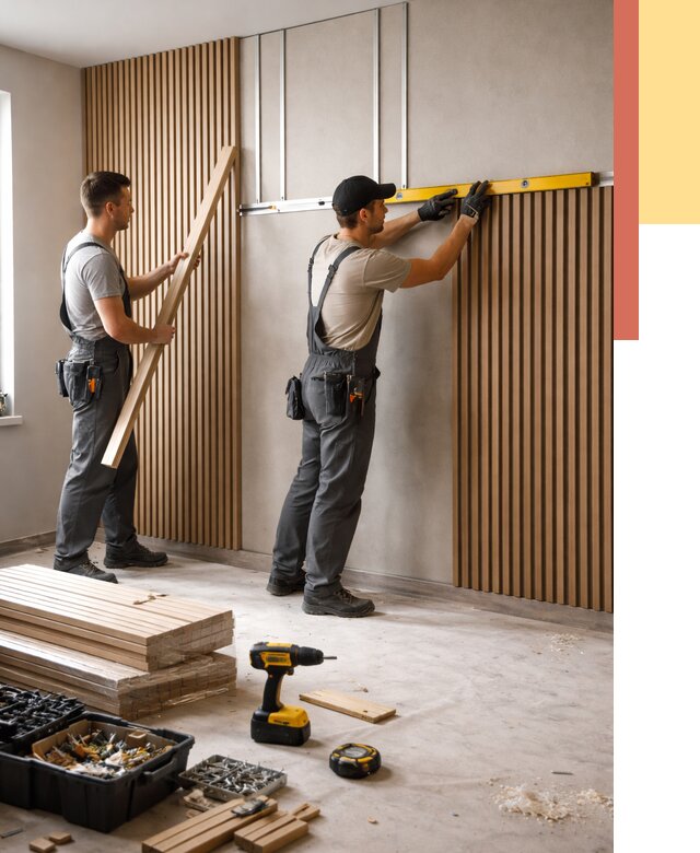 Монтаж реечных панелей на стены в Щелково от 1248 руб. — быстро и недорого | ОТДЕЛОЧНИК-Щлк