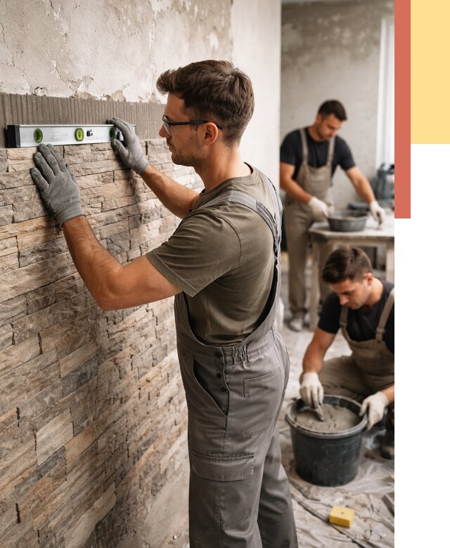 Монтаж искусственного камня в Щелково от 4681 руб. под ключ | ОТДЕЛОЧНИК-Щлк