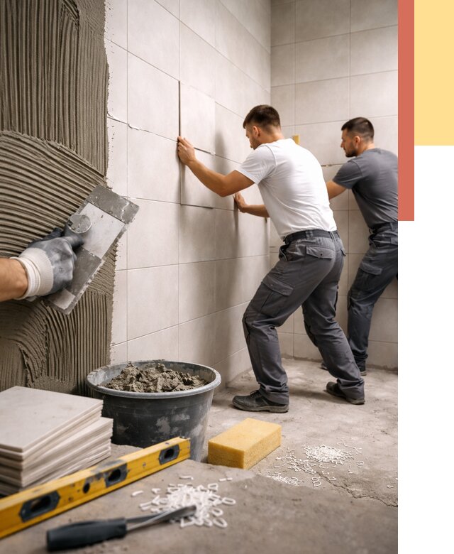 Укладка плитки на стены в Щелково от 884 руб. — качественно и недорого | ОТДЕЛОЧНИК-Щлк