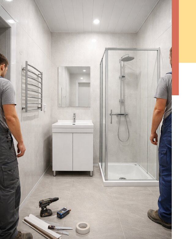 Отделка ванной комнаты панелями ПВХ в Щелково от 4681 руб. за м2 | ОТДЕЛОЧНИК-Щлк