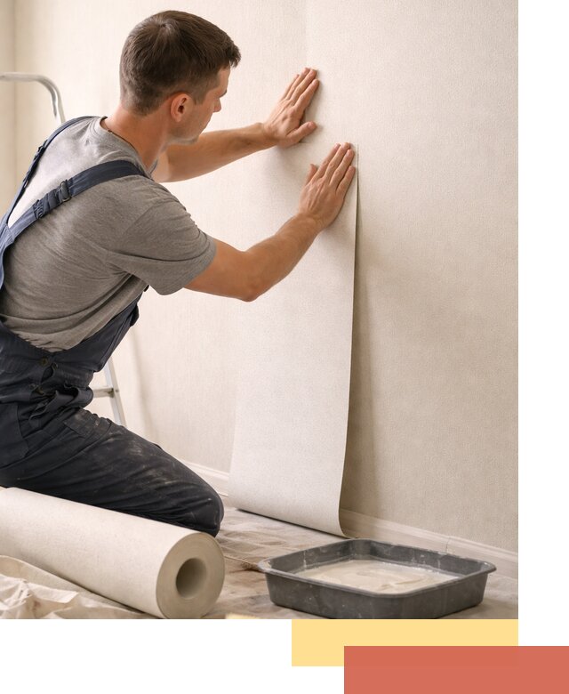 Поклейка флизелиновых обоев в Щелково качественно и быстро