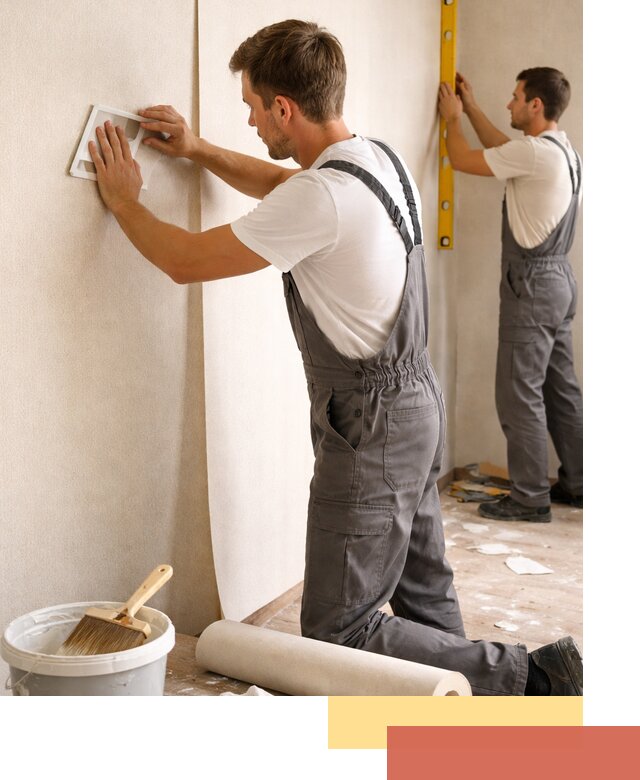 Поклейка бумажных обоев в Щелково качественно и недорого