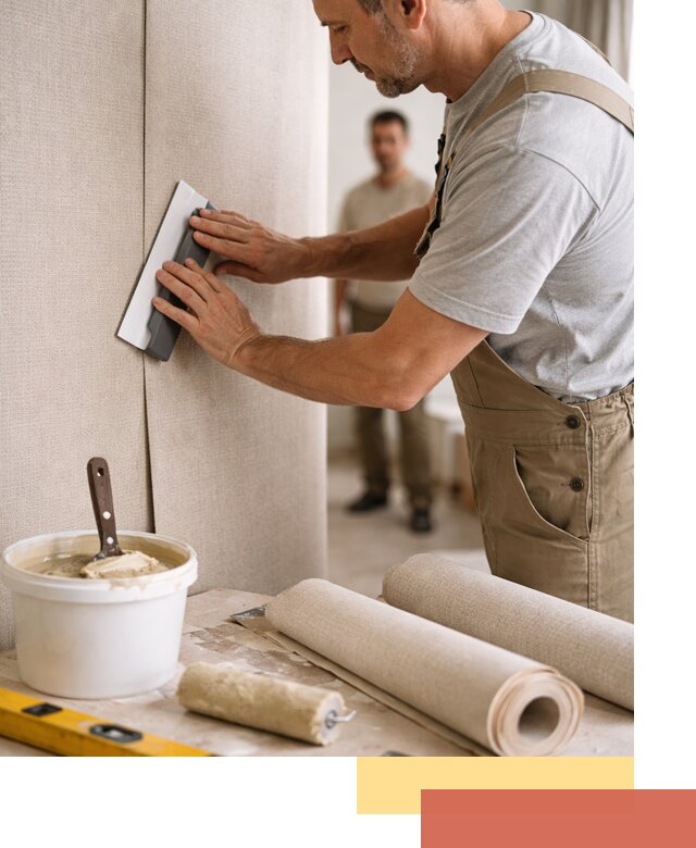 Поклейка текстильных обоев в Щелково профессионально и аккуратно