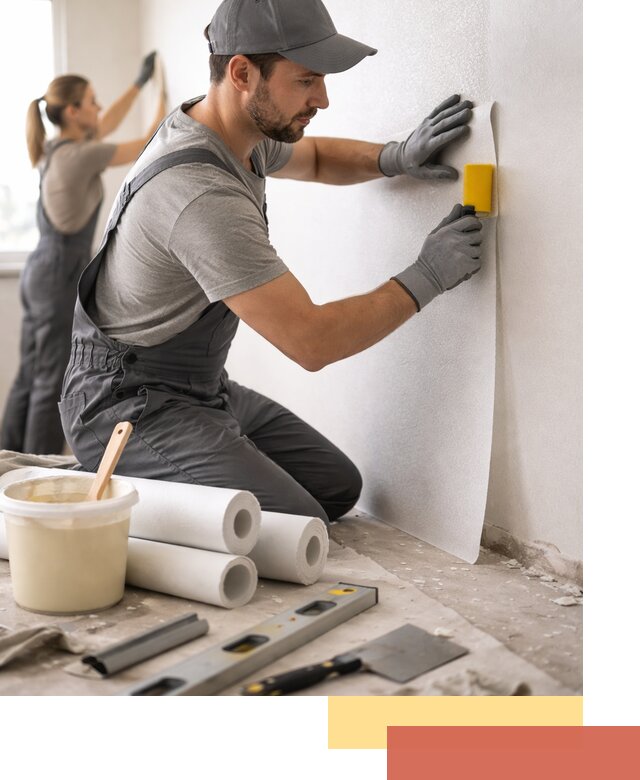 Поклейка стеклообоев профессионально в Щелково