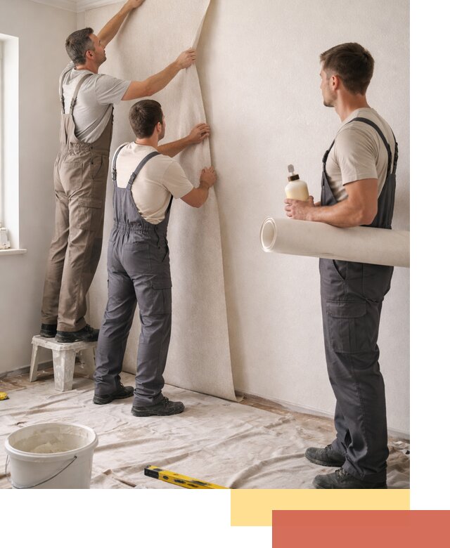 Оклейка стен обоями в Щелково — качественно и профессионально