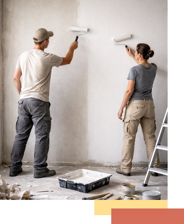 Окраска стен по стеклохолсту в Щелково качественно и долговечно