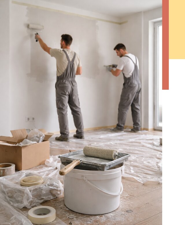 Покраска стен в квартире в Щелково от 2601 руб/м2 — быстро и недорого | ОТДЕЛОЧНИК-Щлк