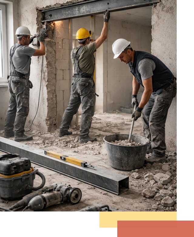 Создание проемов в стенах и несущих конструкциях в Щелково