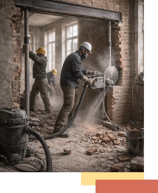 Прорезка проема в стене под дверной или оконный проем в Щелково