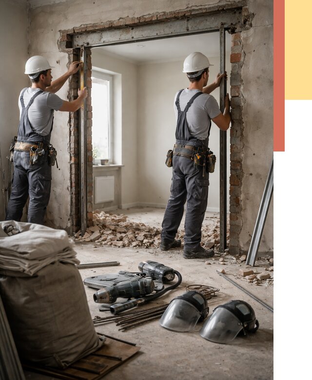 Расширение дверного проема в Щелково от 13004 руб. под ключ | ОТДЕЛОЧНИК-Щлк