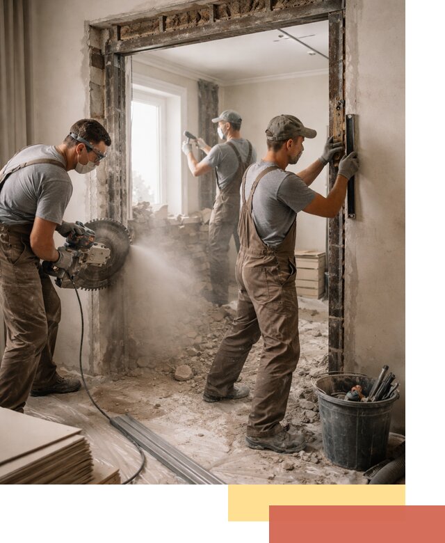 Расширение дверного проема под установку новой двери в Щелково