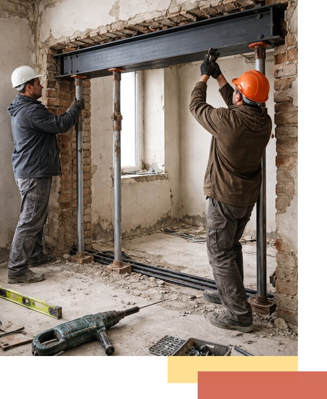 Усиление проема в стене в Щелково для расширения и безопасности