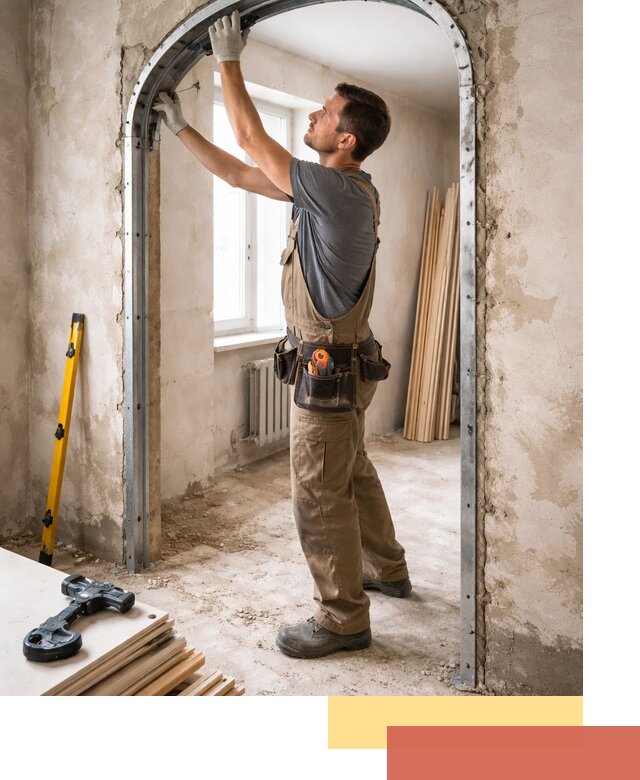 Устройство арочного проема в Щелково под ключ