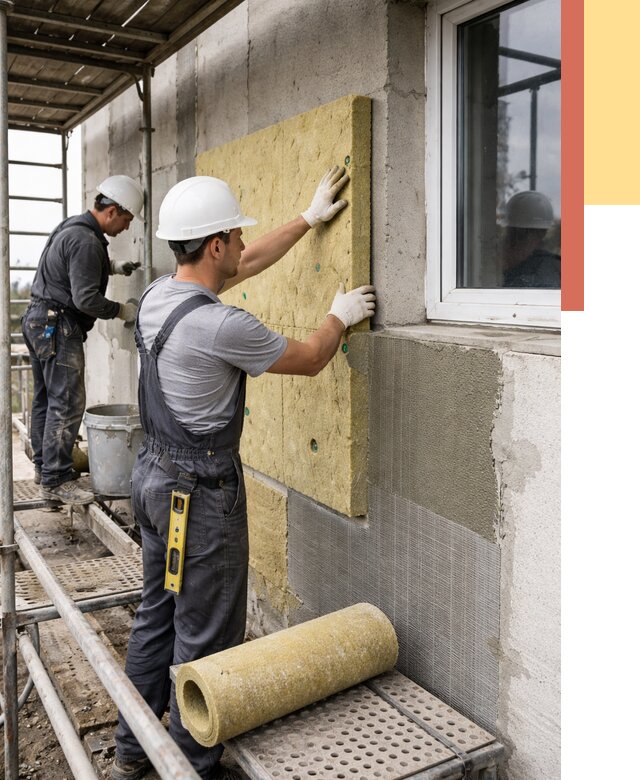 Утепление стен в Щелково от 4473 руб. под ключ — быстро и недорого | ОТДЕЛОЧНИК-Щлк