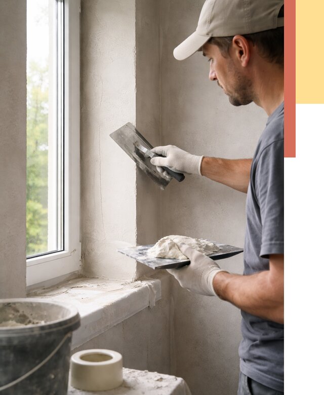 Штукатурка откосов в Щелково от 4681 руб/м² — услуги и выравнивание под ключ | ОТДЕЛОЧНИК-Щлк