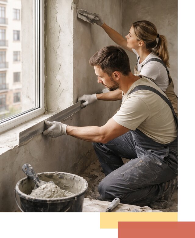 Штукатурка откосов дверей и окон профессионально в Щелково