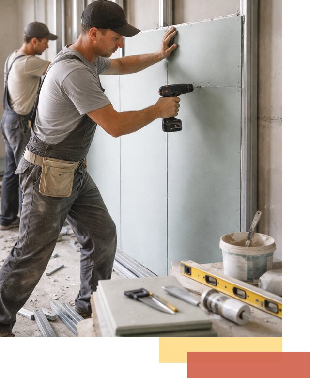 Кладка влагостойких перегородок ПГП в Щелково