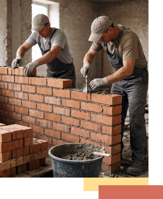 Кладка кирпичных перегородок под ключ в Щелково