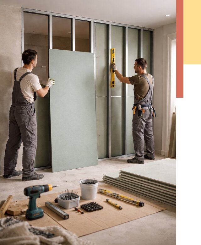 Перегородка из влагостойкого гипсокартона в Щелково от 4993 руб. — монтаж под ключ | ОТДЕЛОЧНИК-Щлк