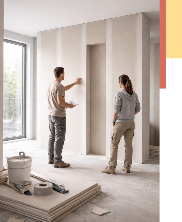 Зонирующая перегородка из гипсокартона в Щелково от 2913 руб. под ключ | ОТДЕЛОЧНИК-Щлк