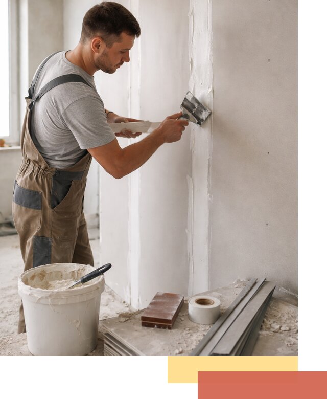 Шпаклевка перегородок из гипсокартона в Щелково качественно и быстро