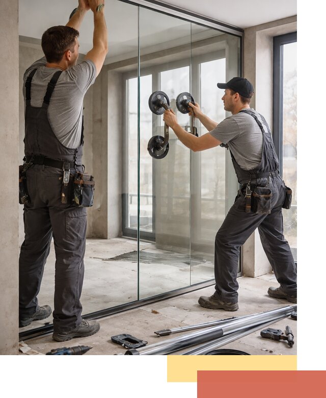 Цельностеклянные перегородки под ключ в Щелково