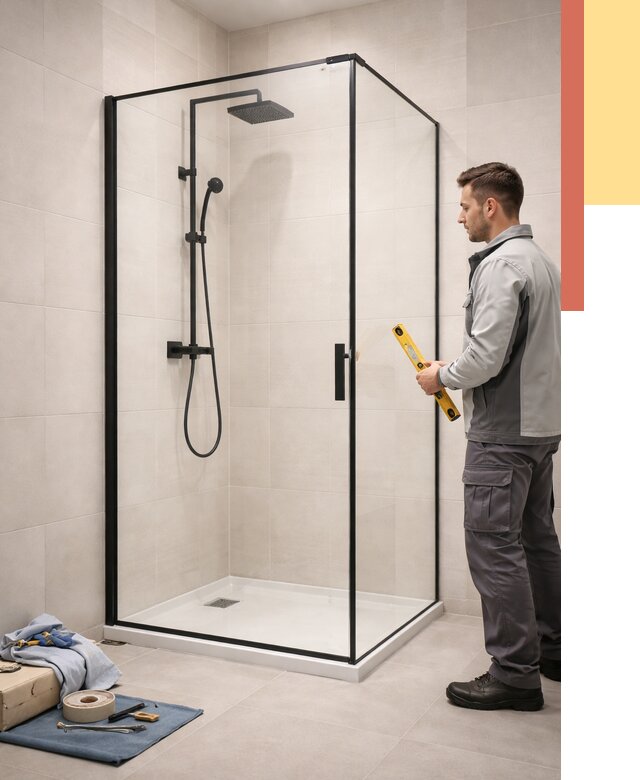 Стеклянные перегородки для душа в Щелково от 13004 руб. | Монтаж под ключ — ОТДЕЛОЧНИК-Щлк